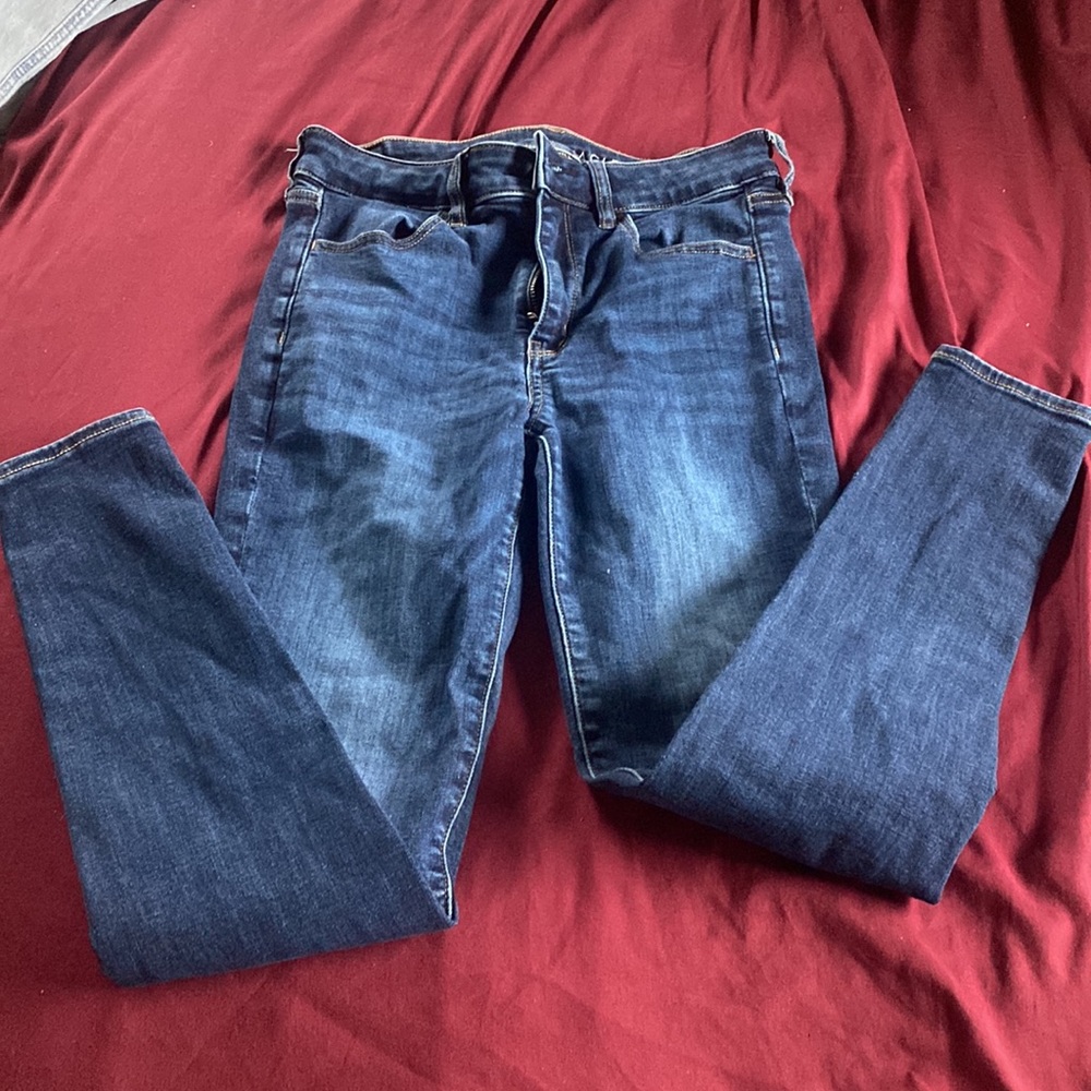 American eagle high rise jogging next level stretch skinny jeans